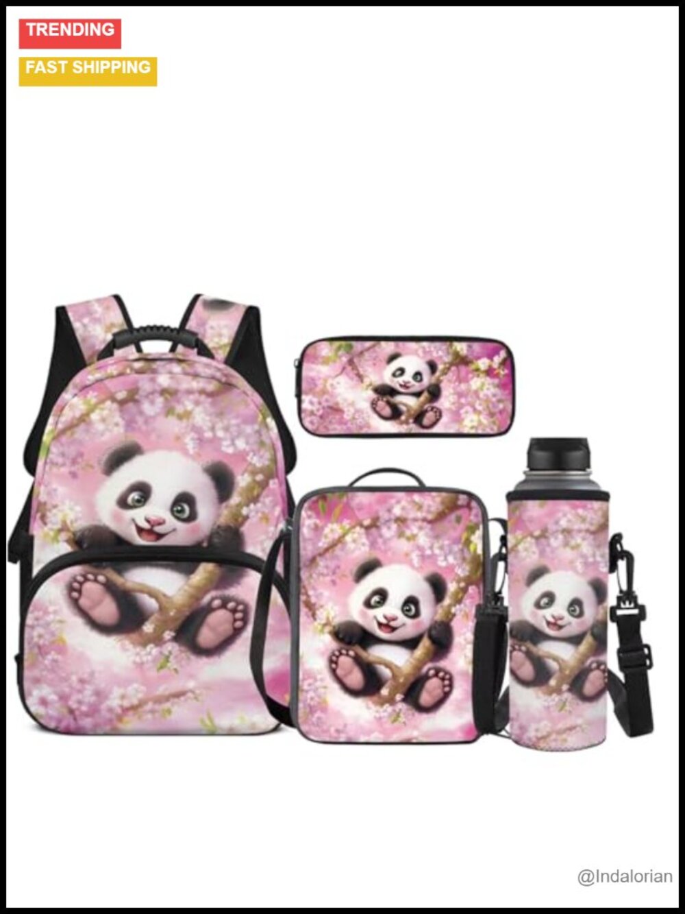 Kids School Backpack Set with Lunch Box Pencil Case Water Bottle Holder 4